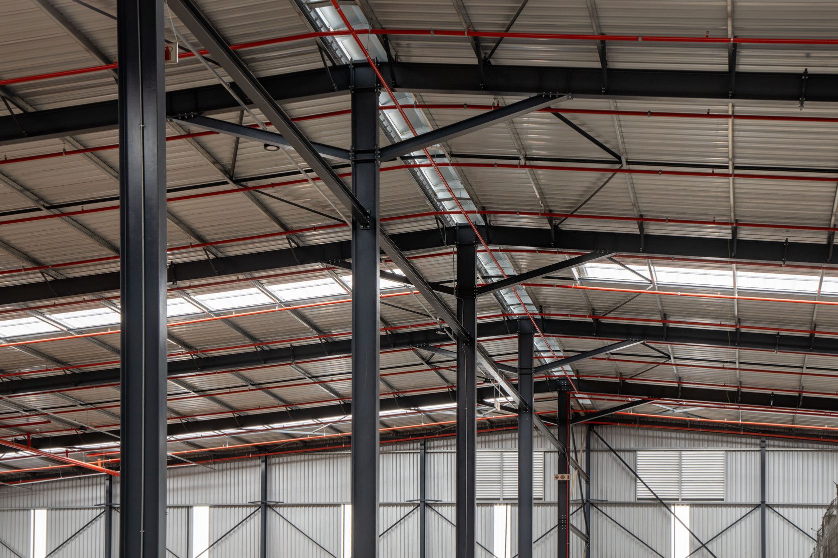 Interior View of roof and natural light coming in