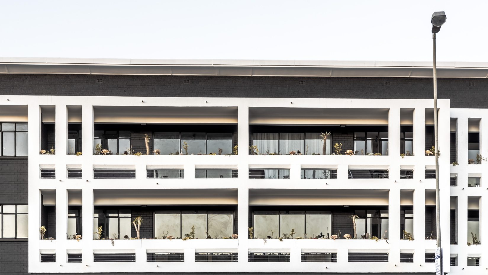 View of living facade at Delta Heights
