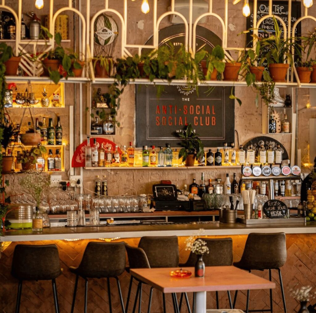 View of the Bar - Anti Social Social Club